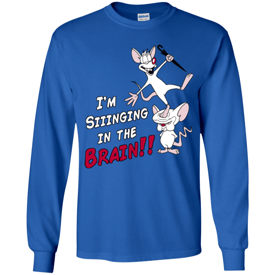 T-Shirts Royal / YS Singing In The Brain Youth Long Sleeve T-Shirt