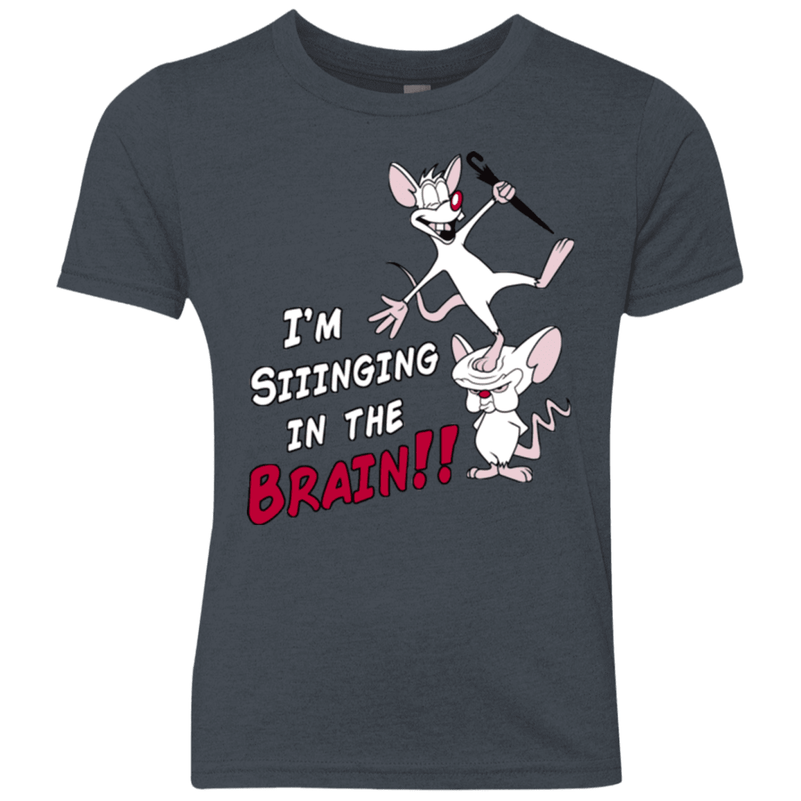 T-Shirts Vintage Navy / YXS Singing In The Brain Youth Triblend T-Shirt