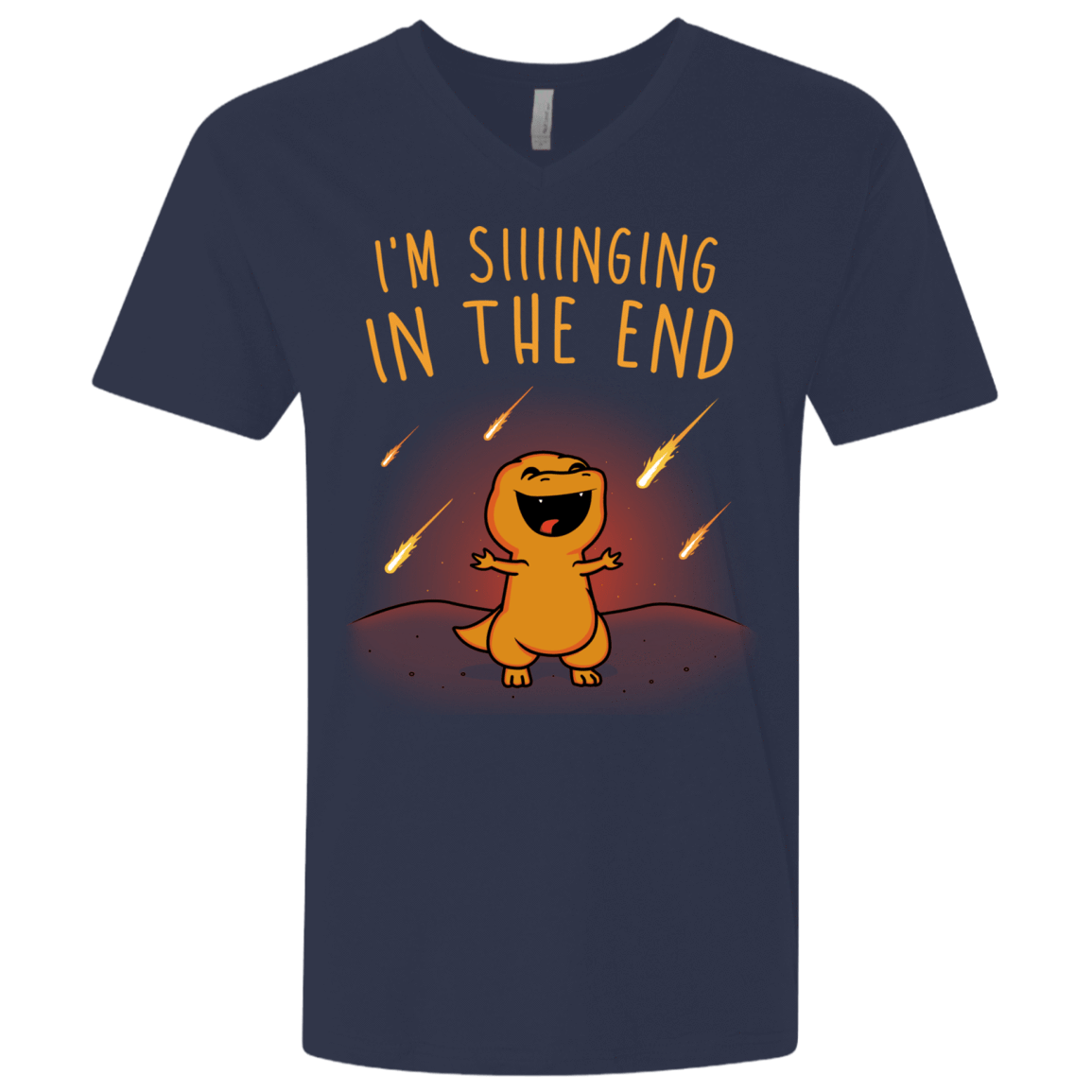 T-Shirts Midnight Navy / X-Small Singing in the End Men's Premium V-Neck
