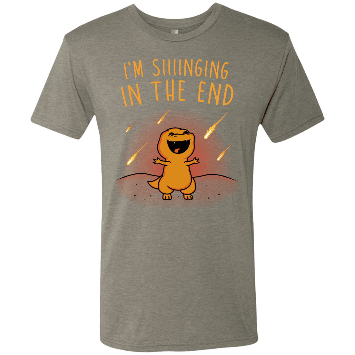 T-Shirts Venetian Grey / S Singing in the End Men's Triblend T-Shirt