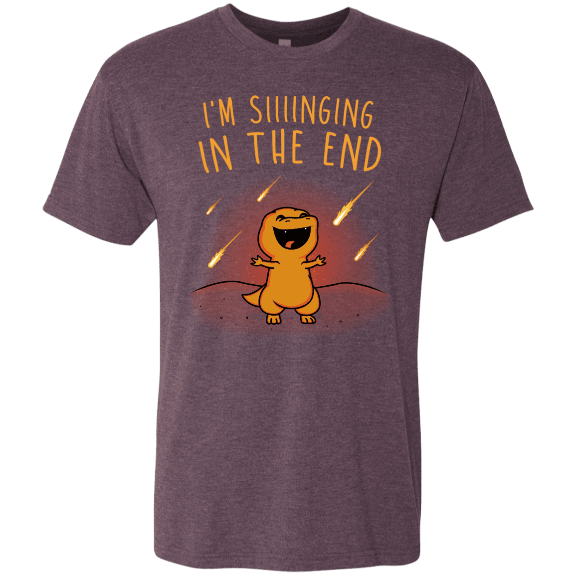 T-Shirts Vintage Purple / S Singing in the End Men's Triblend T-Shirt