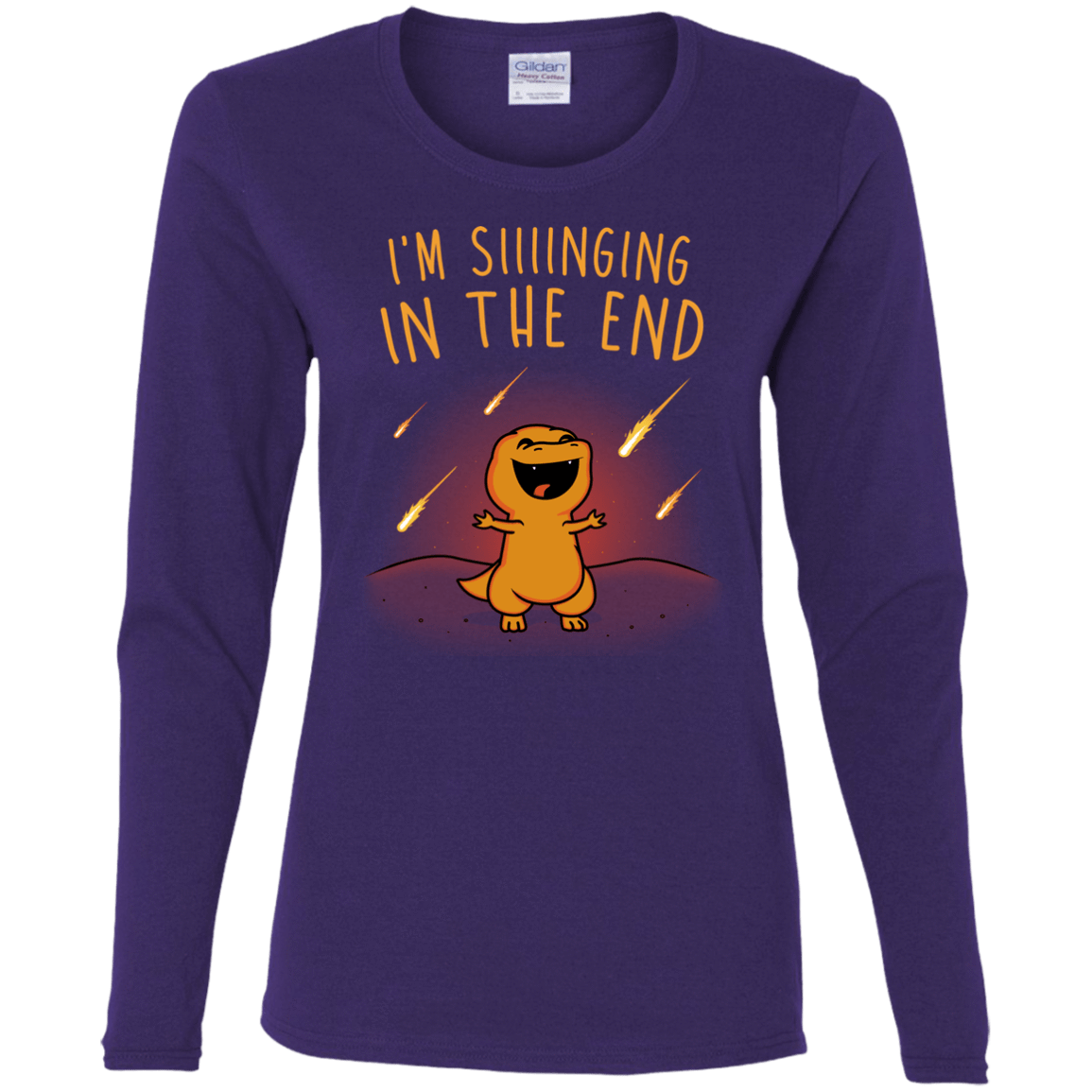 T-Shirts Purple / S Singing in the End Women's Long Sleeve T-Shirt