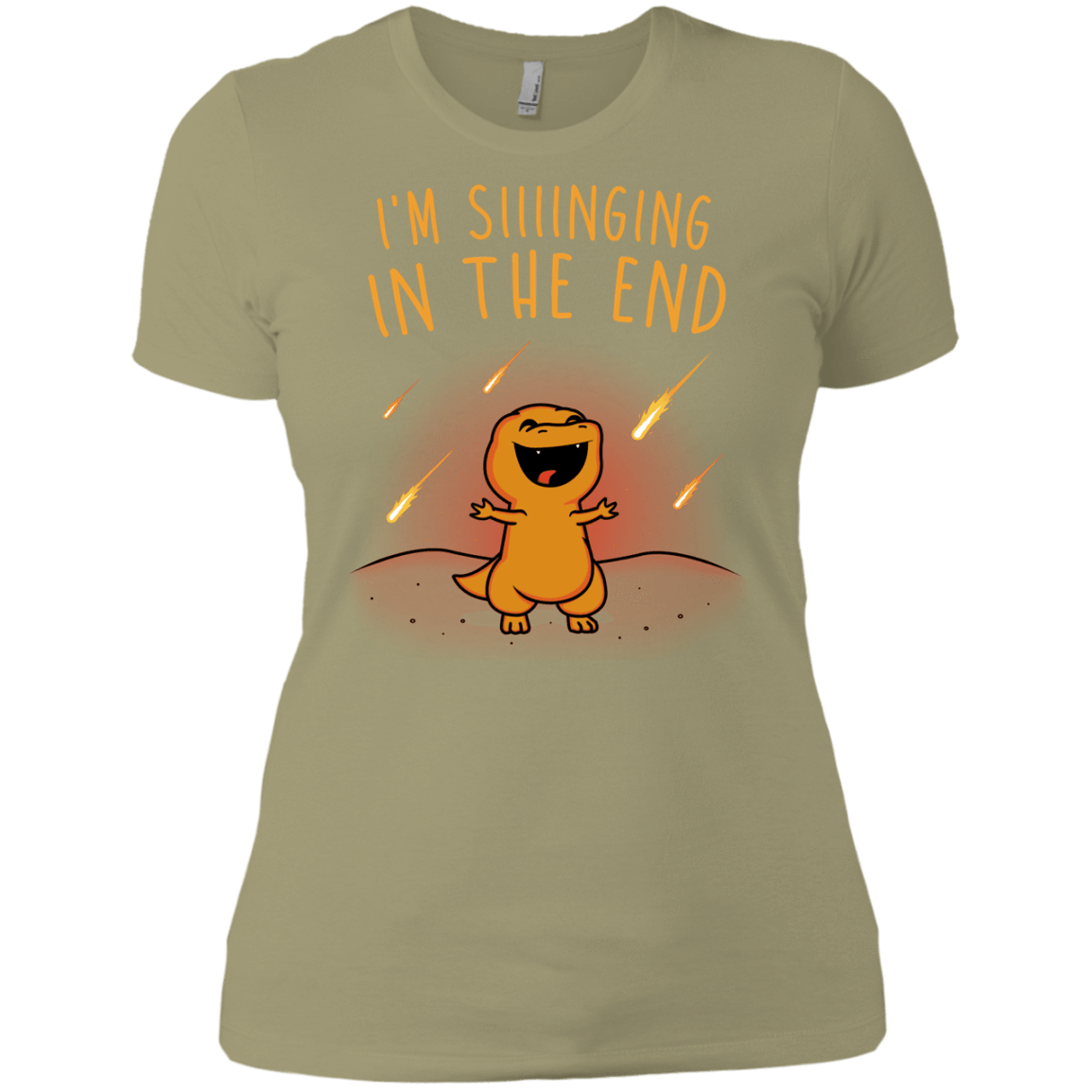 T-Shirts Light Olive / X-Small Singing in the End Women's Premium T-Shirt