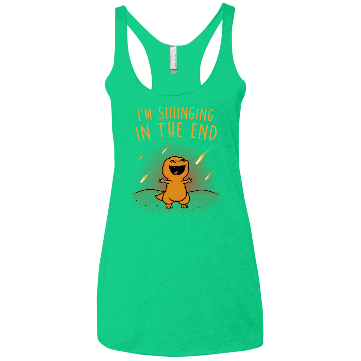 Singing in the End Women's Triblend Racerback Tank