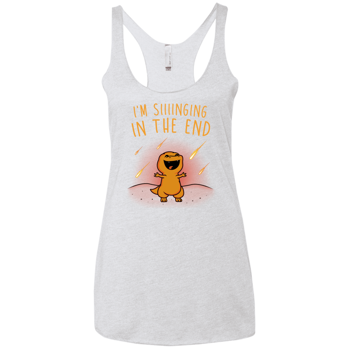 Singing in the End Women's Triblend Racerback Tank