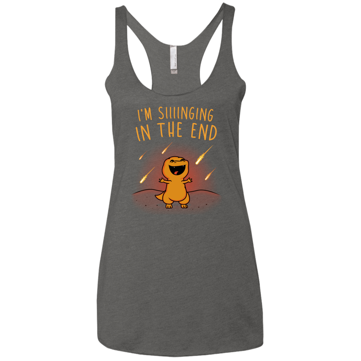 Singing in the End Women's Triblend Racerback Tank