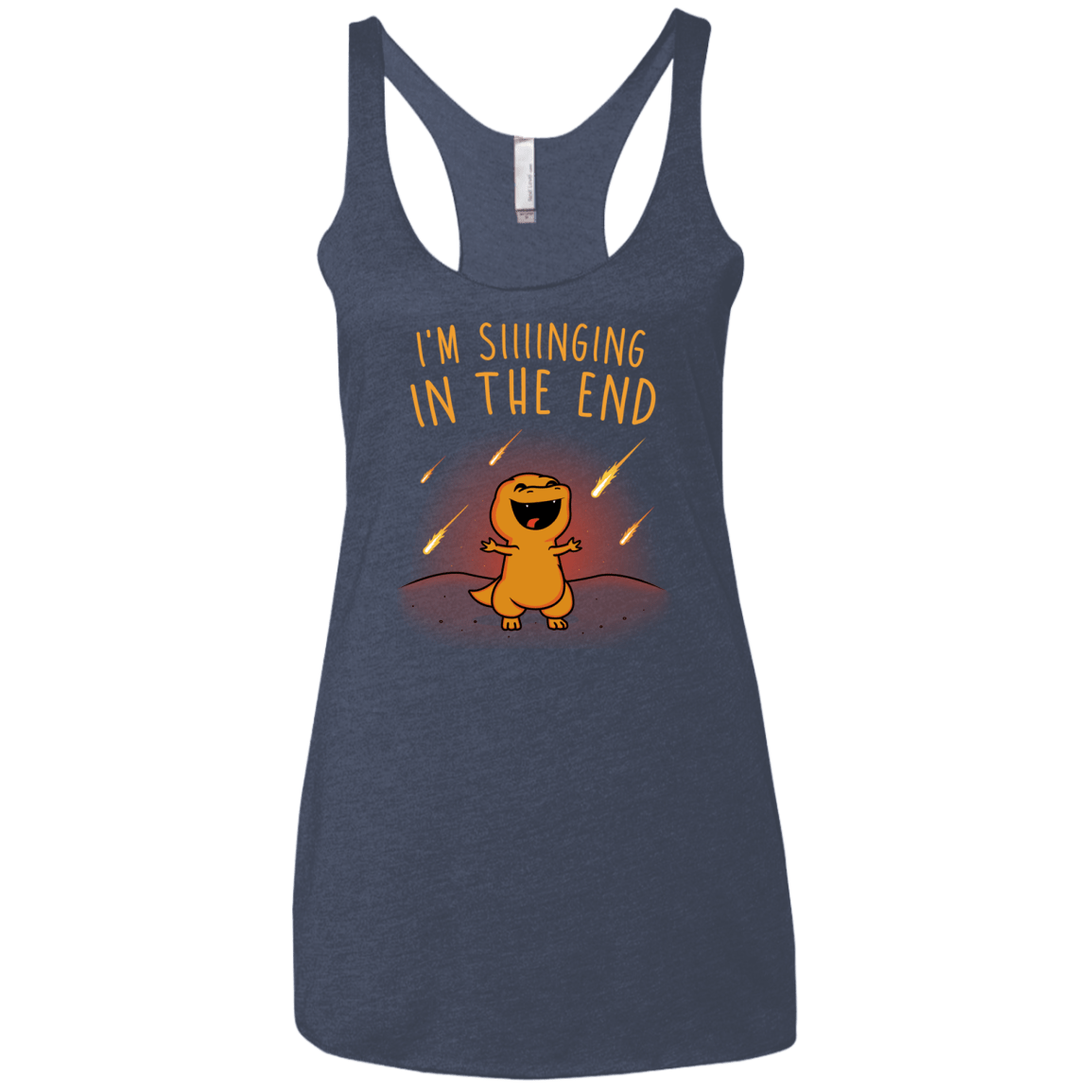 Singing in the End Women's Triblend Racerback Tank