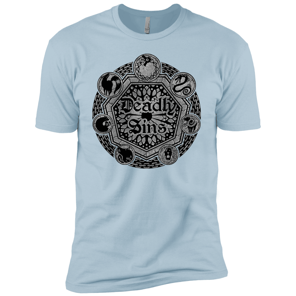 T-Shirts Light Blue / YXS Sins Shield Boys Premium T-Shirt