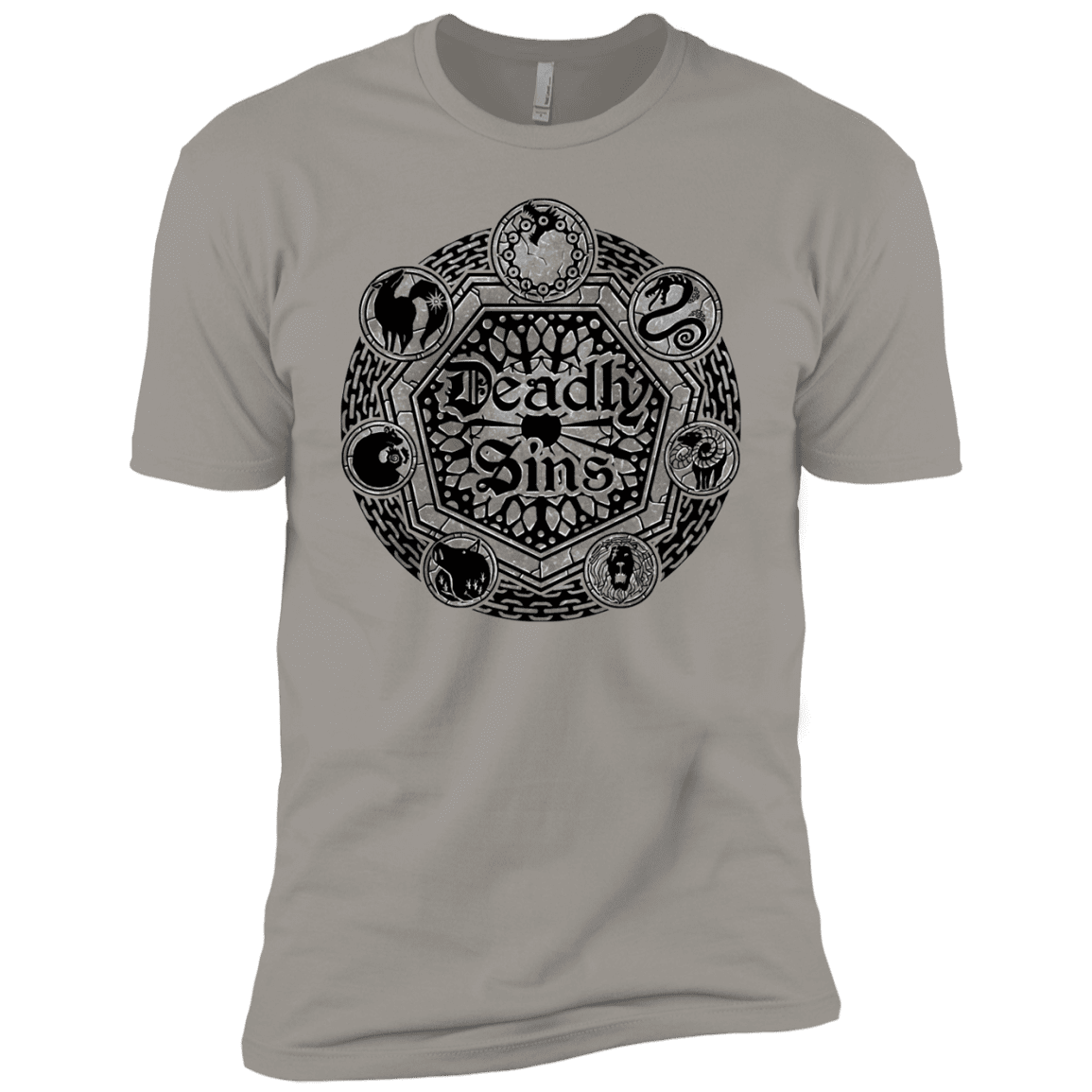 T-Shirts Light Grey / YXS Sins Shield Boys Premium T-Shirt