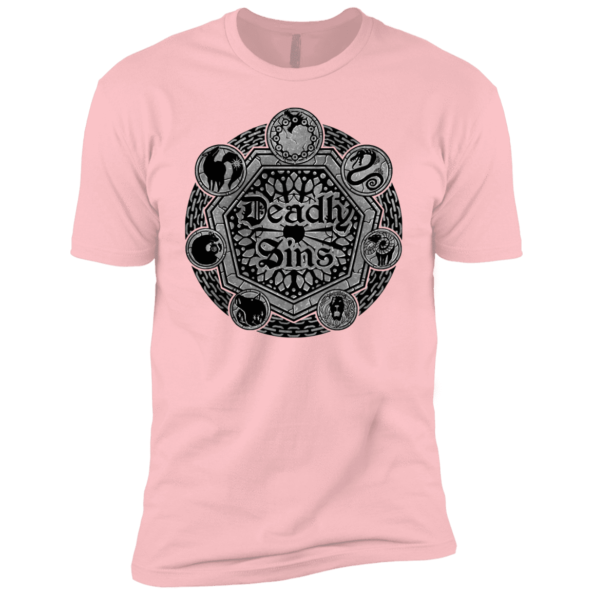 T-Shirts Light Pink / YXS Sins Shield Boys Premium T-Shirt