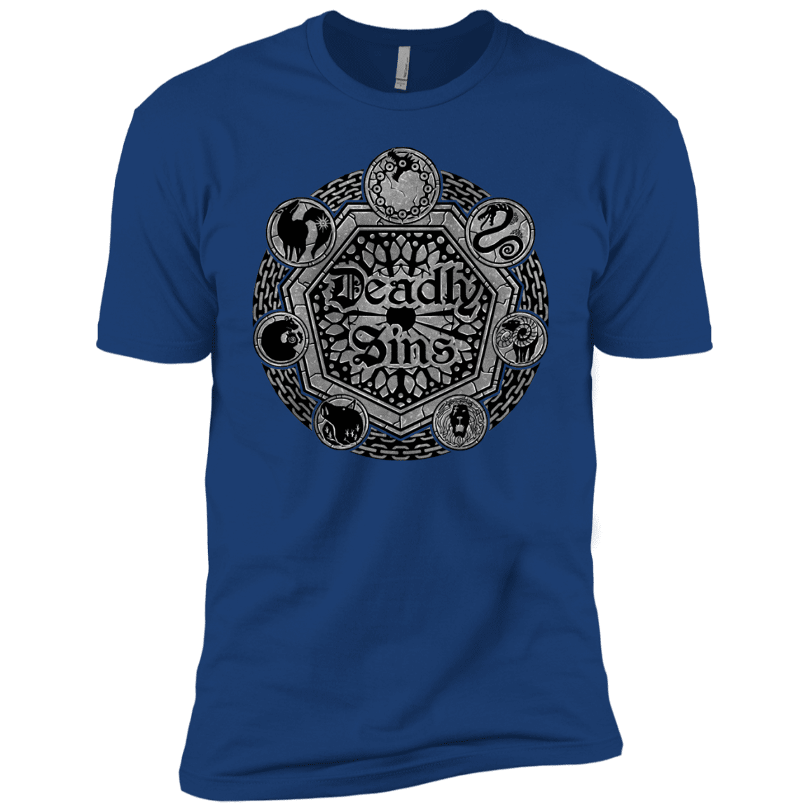 T-Shirts Royal / YXS Sins Shield Boys Premium T-Shirt