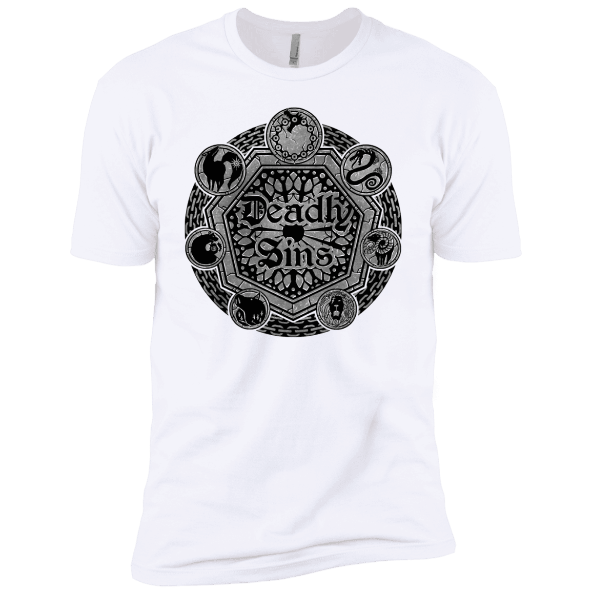 T-Shirts White / YXS Sins Shield Boys Premium T-Shirt