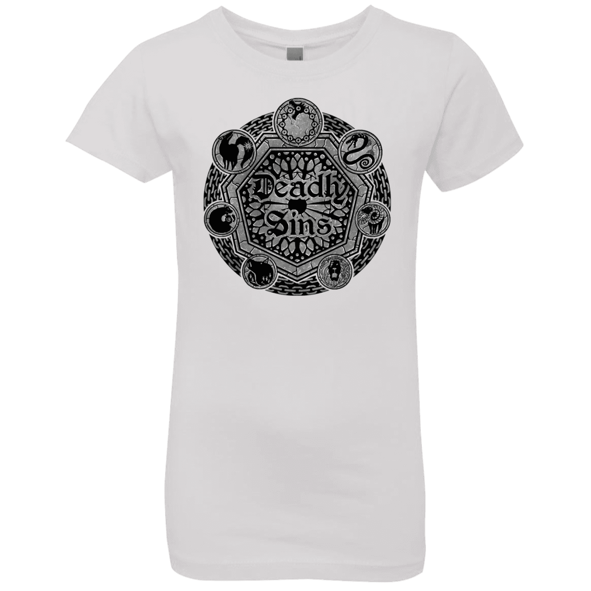 T-Shirts White / YXS Sins Shield Girls Premium T-Shirt