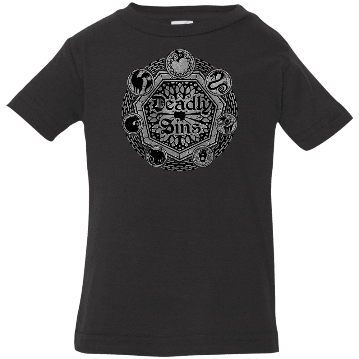 T-Shirts Black / 6 Months Sins Shield Infant Premium T-Shirt