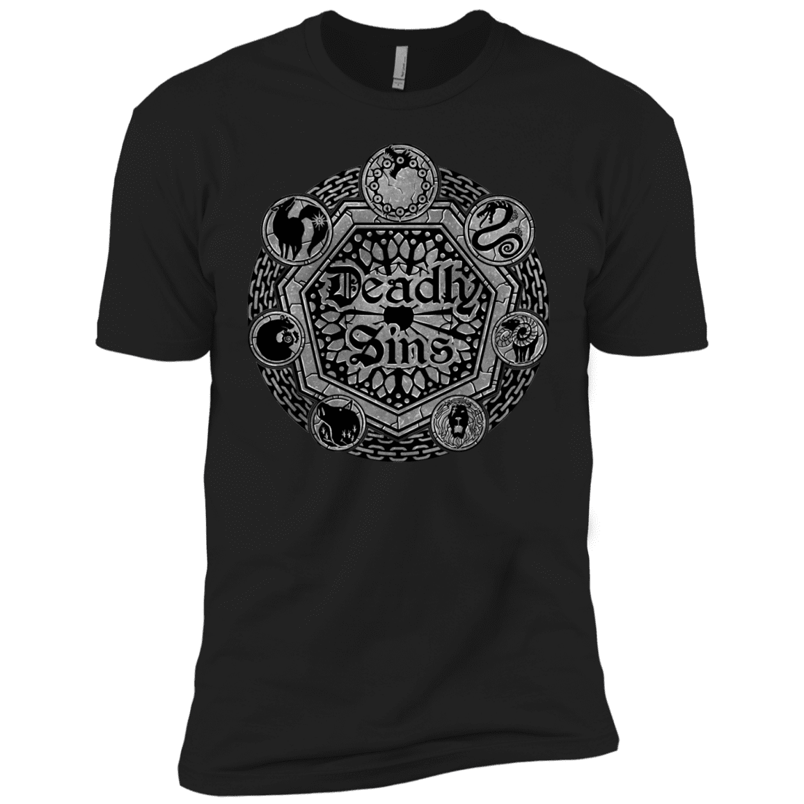 T-Shirts Black / X-Small Sins Shield Men's Premium T-Shirt