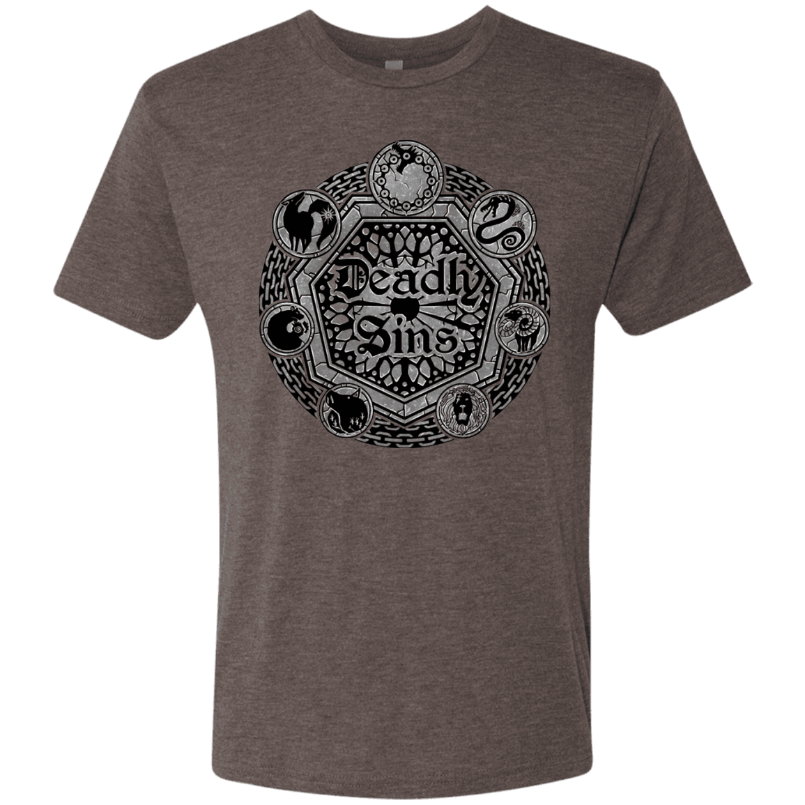 T-Shirts Macchiato / S Sins Shield Men's Triblend T-Shirt