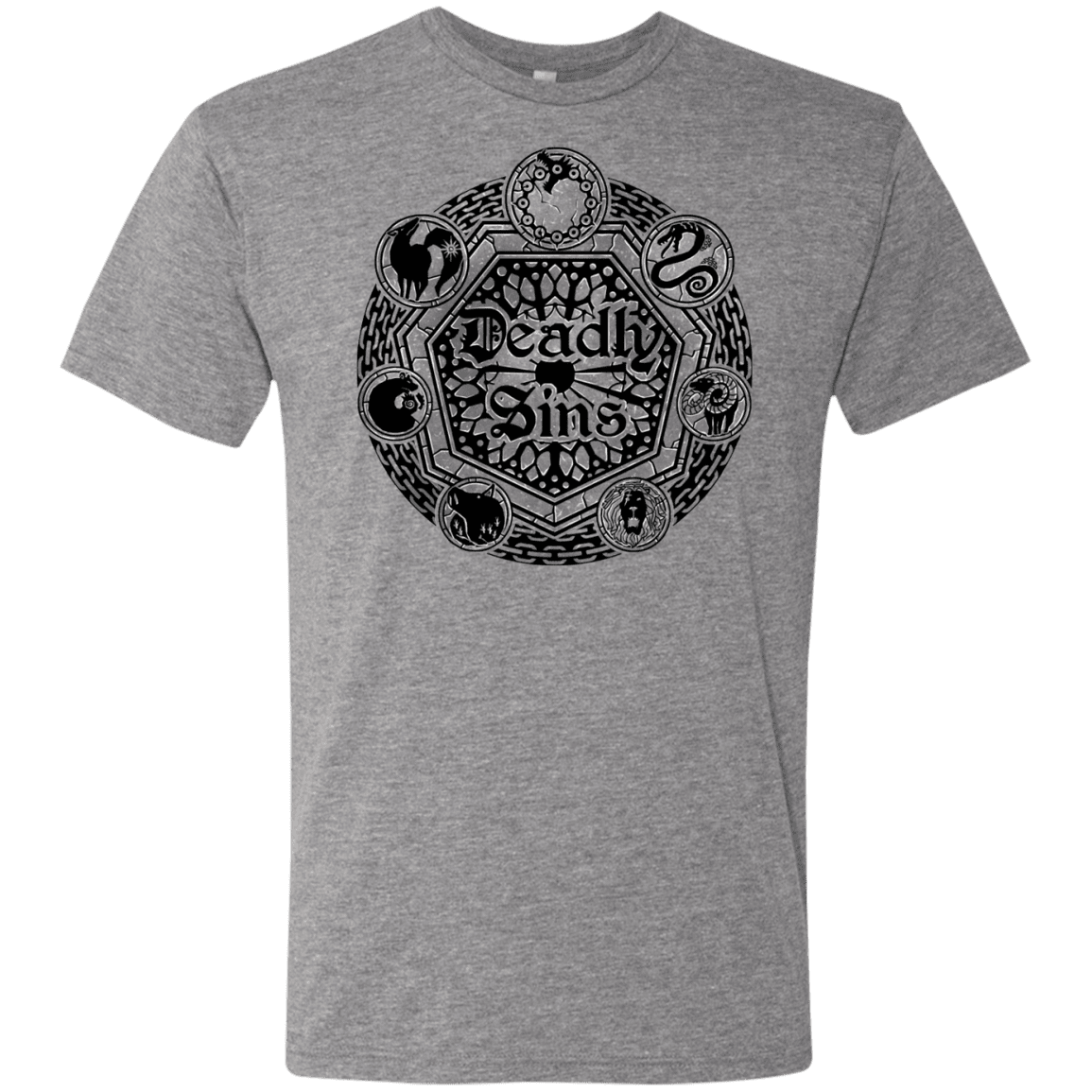 T-Shirts Premium Heather / S Sins Shield Men's Triblend T-Shirt