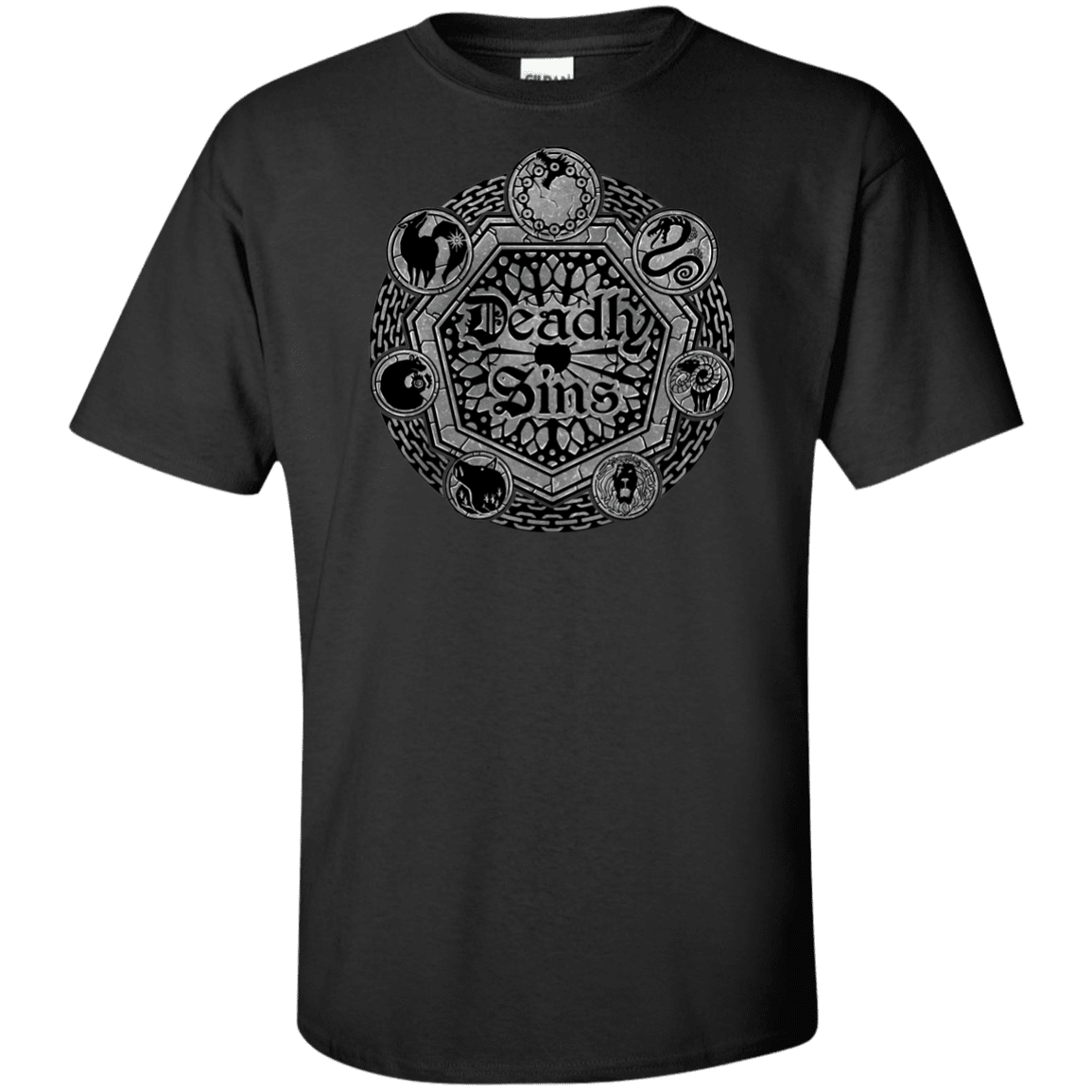 T-Shirts Black / XLT Sins Shield Tall T-Shirt
