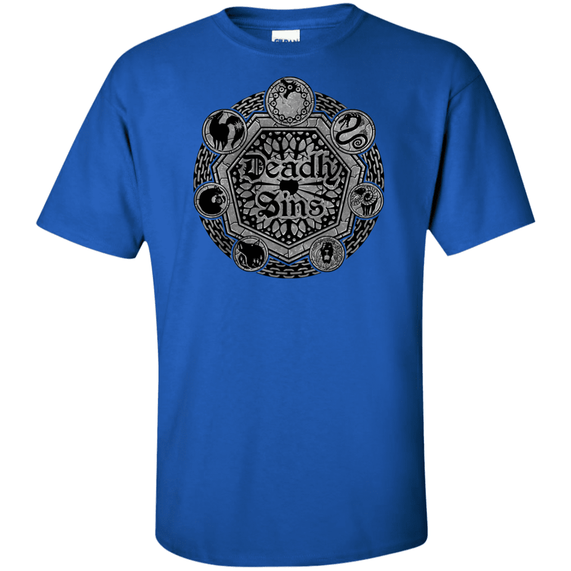 T-Shirts Royal / XLT Sins Shield Tall T-Shirt