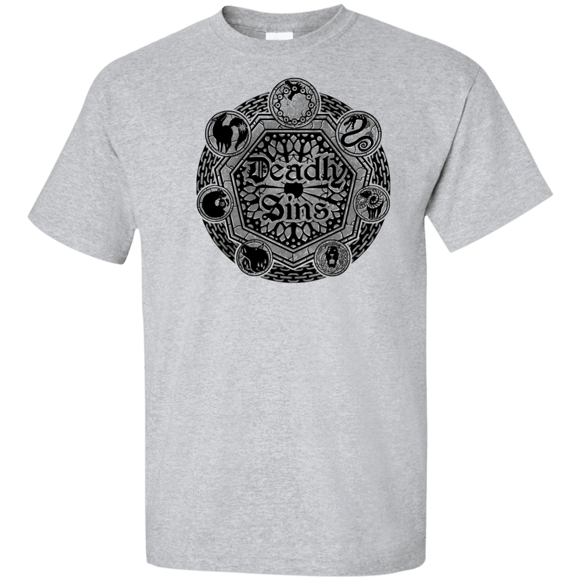 T-Shirts Sport Grey / XLT Sins Shield Tall T-Shirt