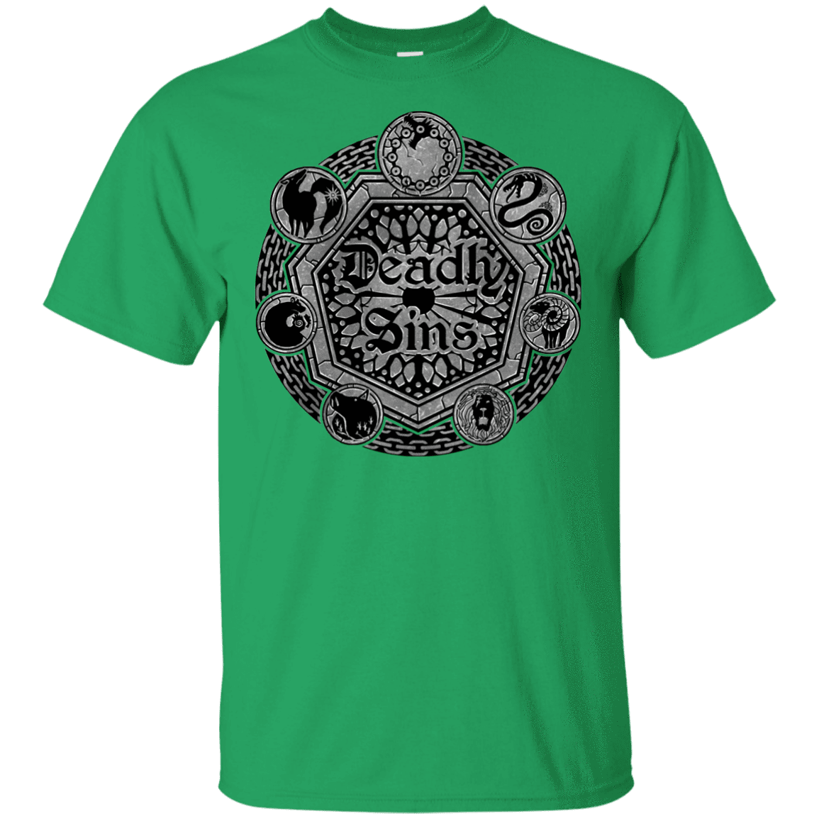 T-Shirts Irish Green / YXS Sins Shield Youth T-Shirt