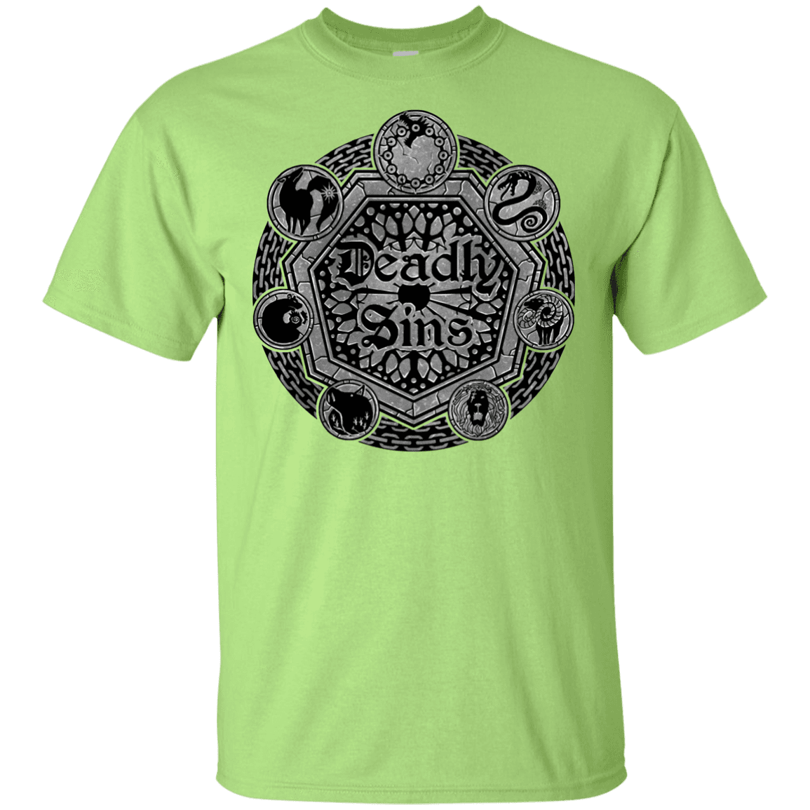 T-Shirts Mint Green / YXS Sins Shield Youth T-Shirt