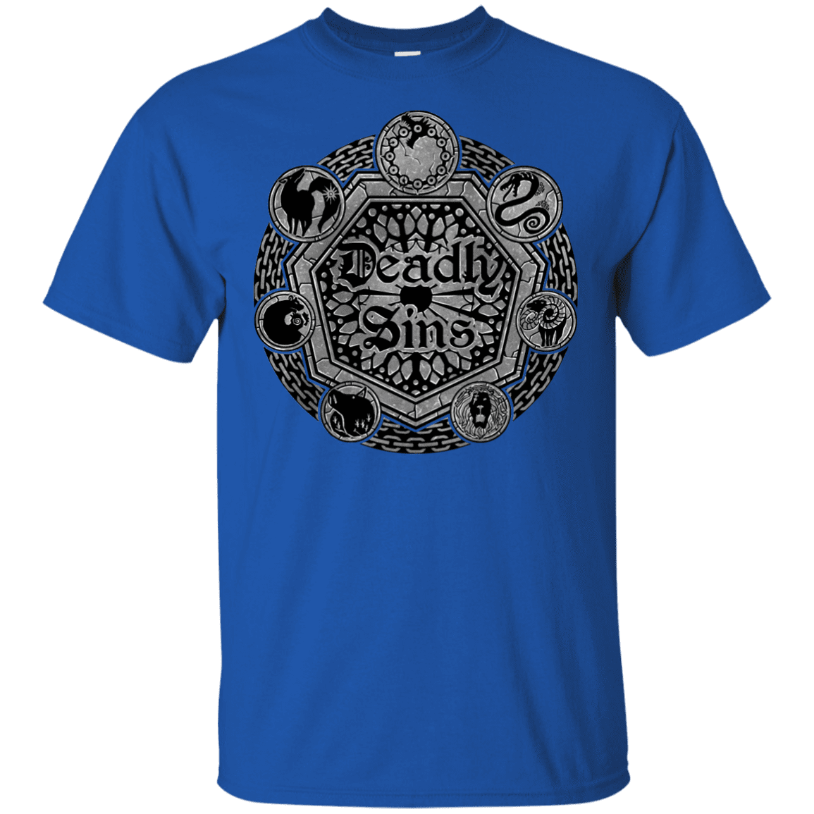 T-Shirts Royal / YXS Sins Shield Youth T-Shirt
