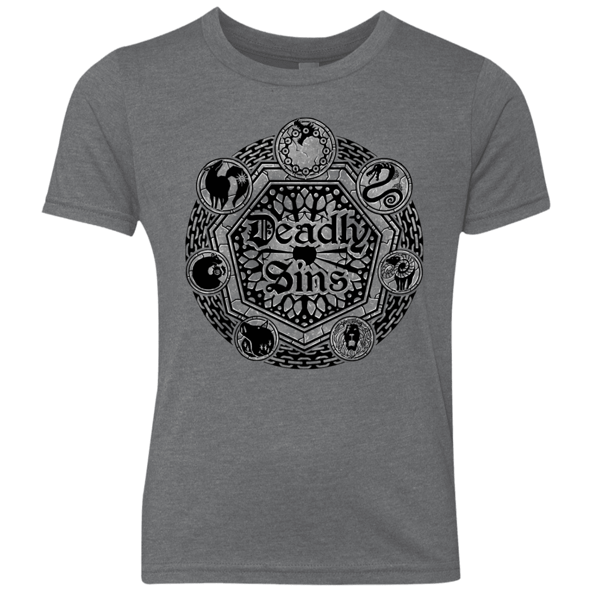 T-Shirts Premium Heather / YXS Sins Shield Youth Triblend T-Shirt