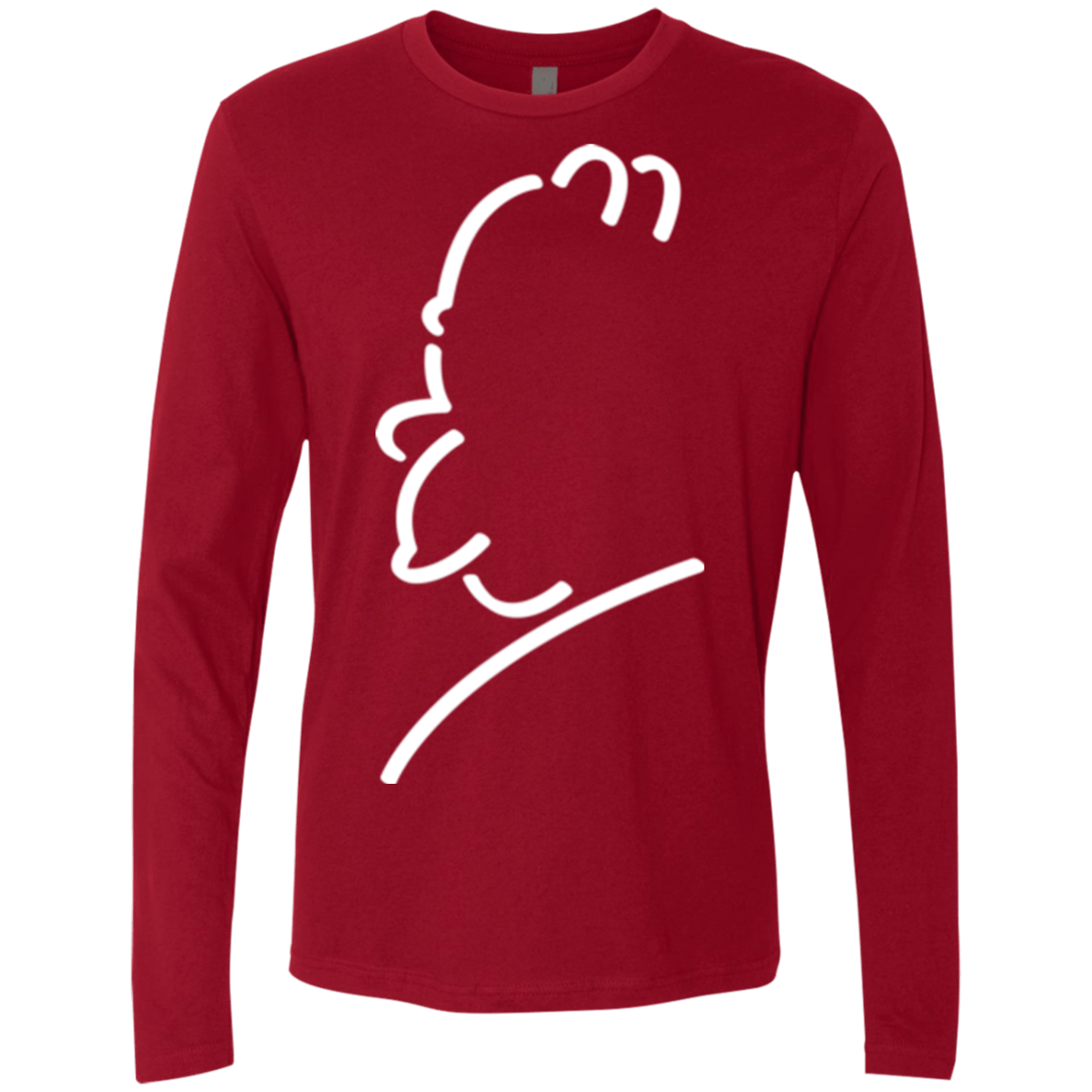 T-Shirts Cardinal / Small Sir Alfred J Men's Premium Long Sleeve