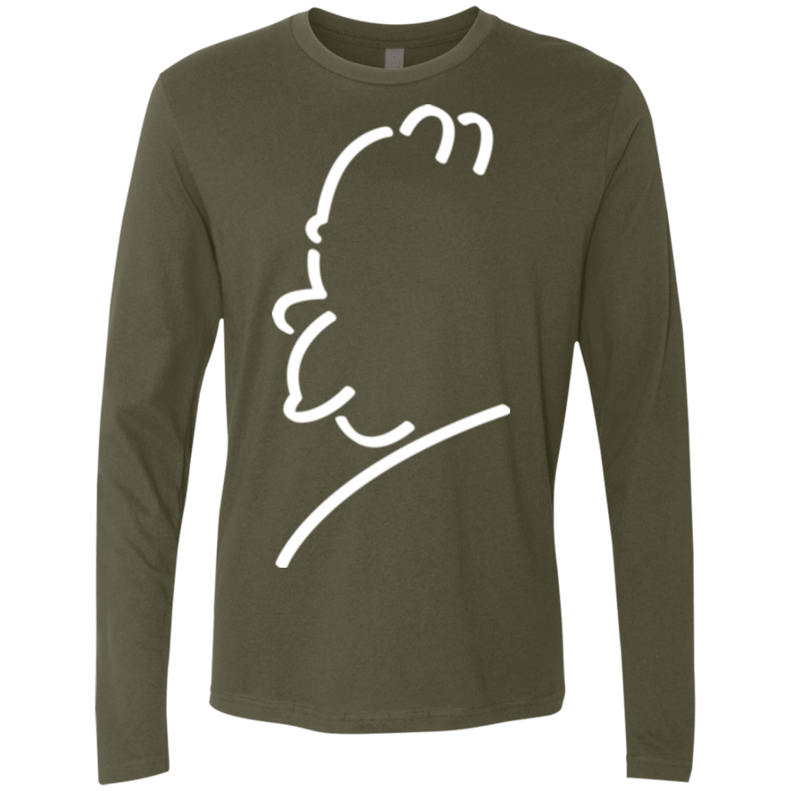T-Shirts Military Green / Small Sir Alfred J Men's Premium Long Sleeve