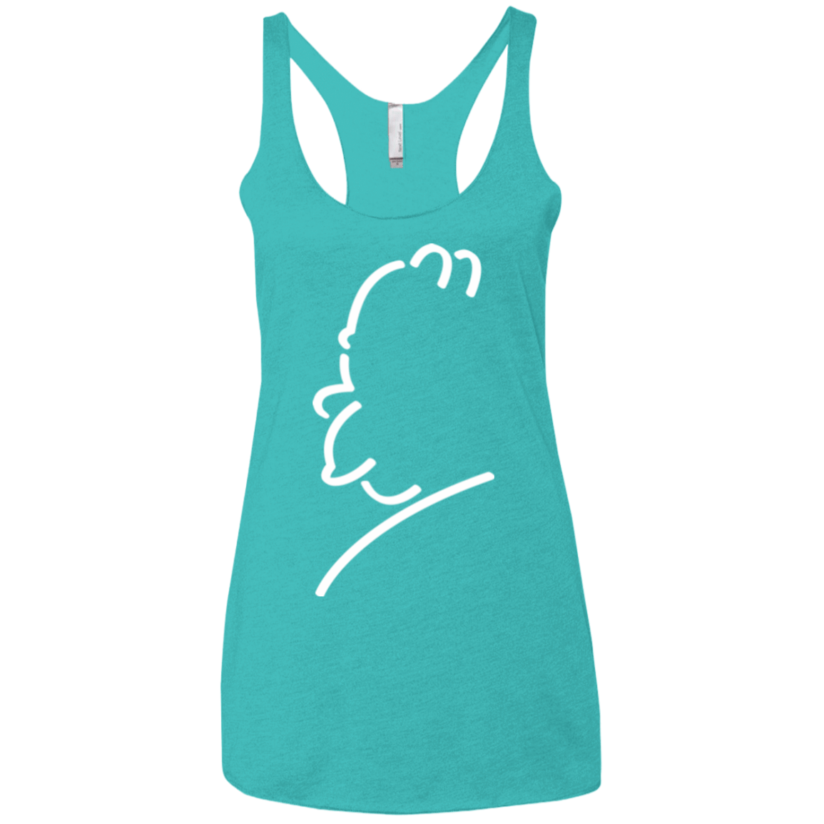 T-Shirts Tahiti Blue / X-Small Sir Alfred J Women's Triblend Racerback Tank