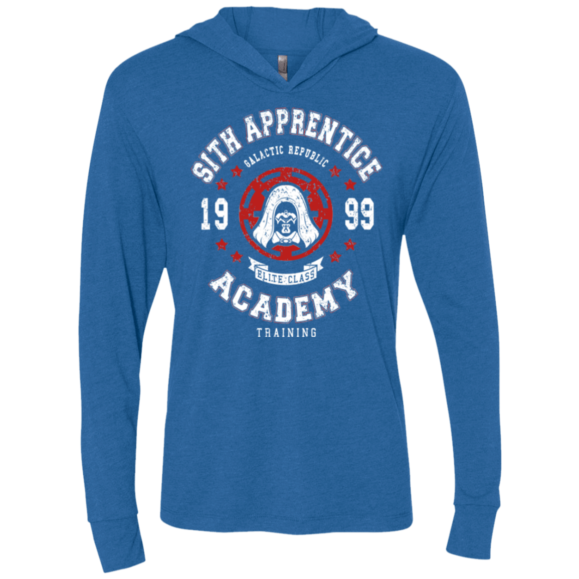 T-Shirts Vintage Royal / X-Small Sith Appretince Academy 99 Triblend Long Sleeve Hoodie Tee