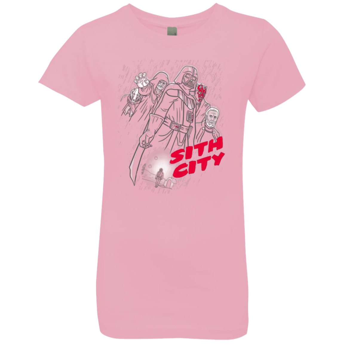 T-Shirts Light Pink / YXS Sith city Girls Premium T-Shirt