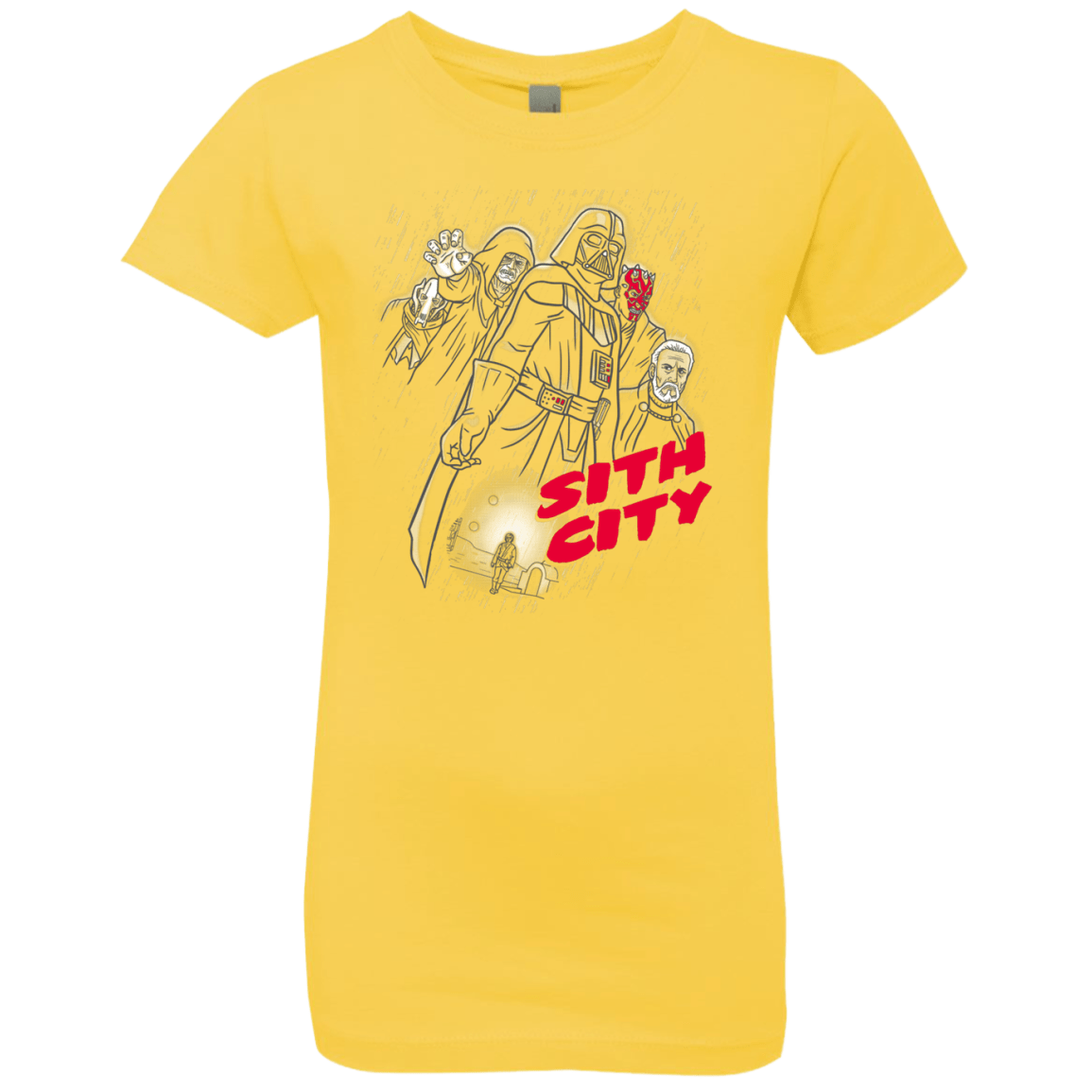 T-Shirts Vibrant Yellow / YXS Sith city Girls Premium T-Shirt