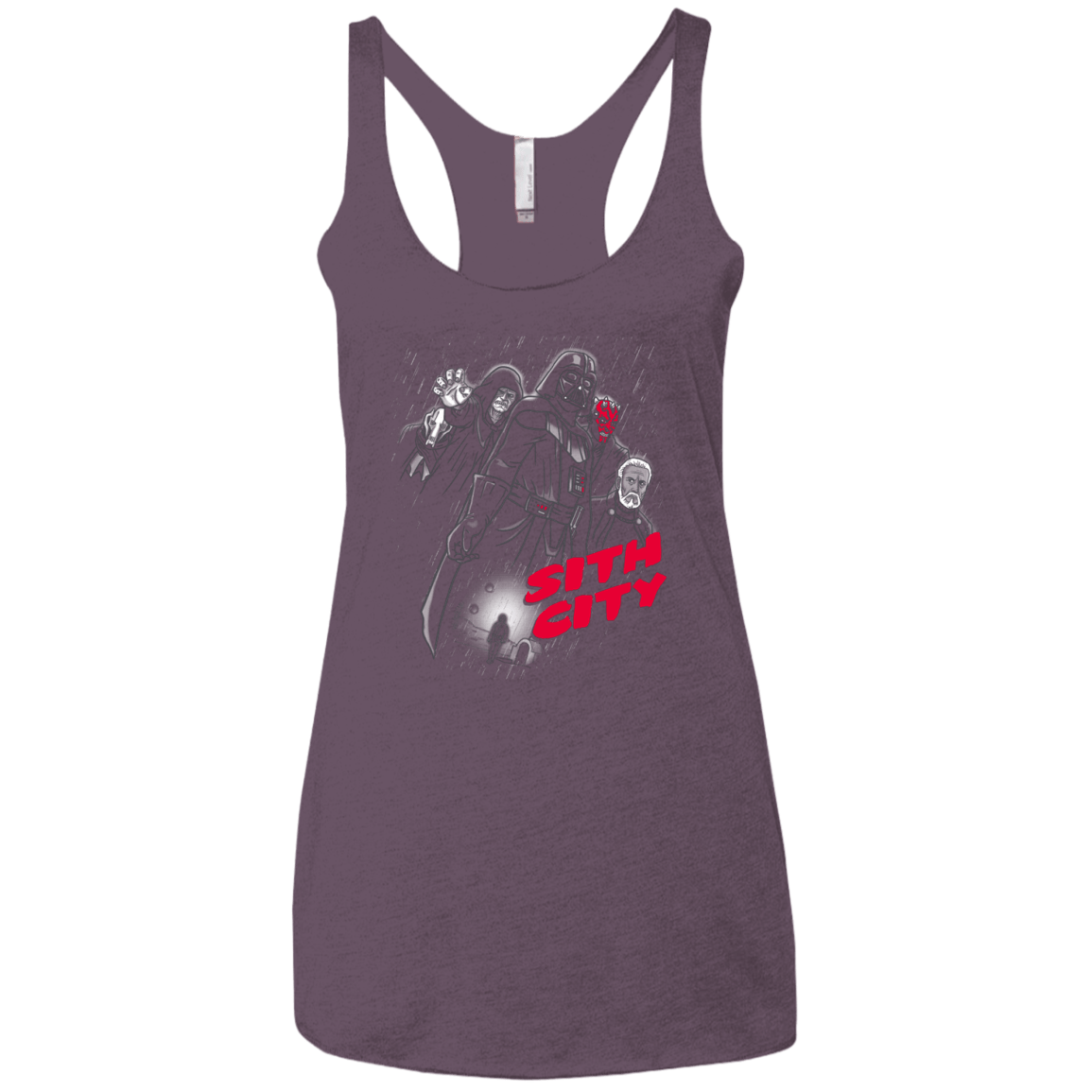 T-Shirts Vintage Purple / X-Small Sith city Women's Triblend Racerback Tank