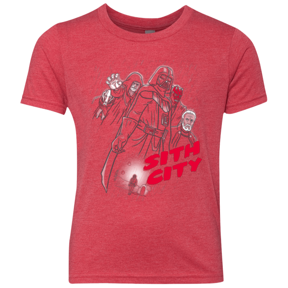 T-Shirts Vintage Red / YXS Sith city Youth Triblend T-Shirt