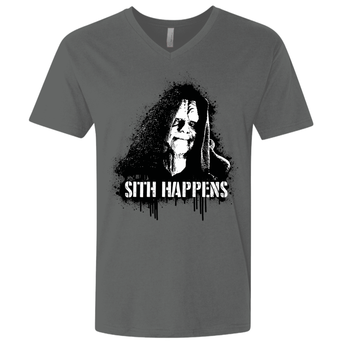 T-Shirts Heavy Metal / X-Small Sith Happens Men's Premium V-Neck