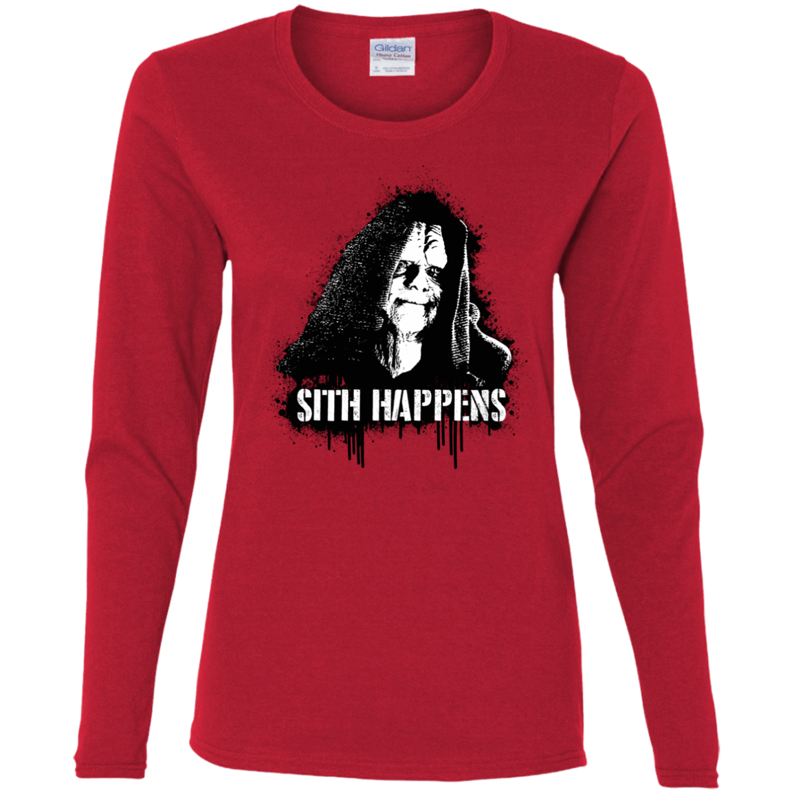 T-Shirts Red / S Sith Happens Women's Long Sleeve T-Shirt