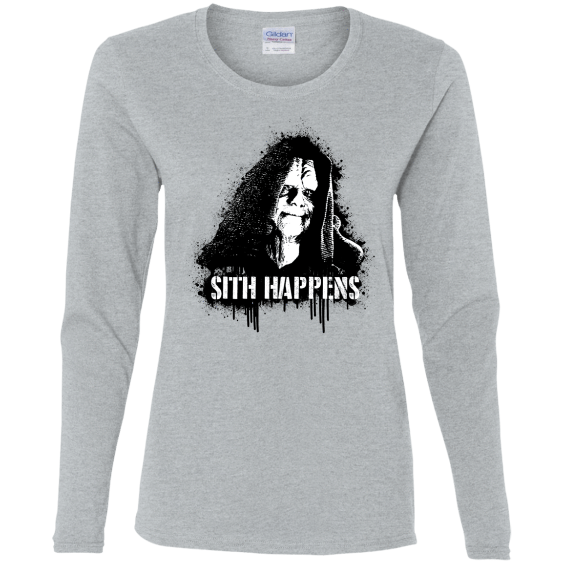 T-Shirts Sport Grey / S Sith Happens Women's Long Sleeve T-Shirt