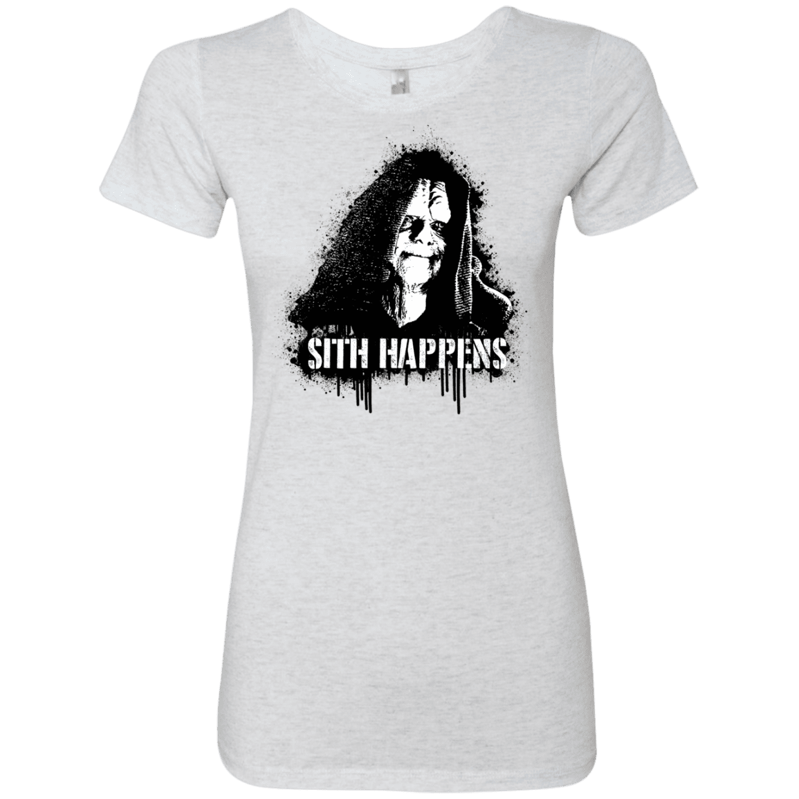T-Shirts Heather White / S Sith Happens Women's Triblend T-Shirt