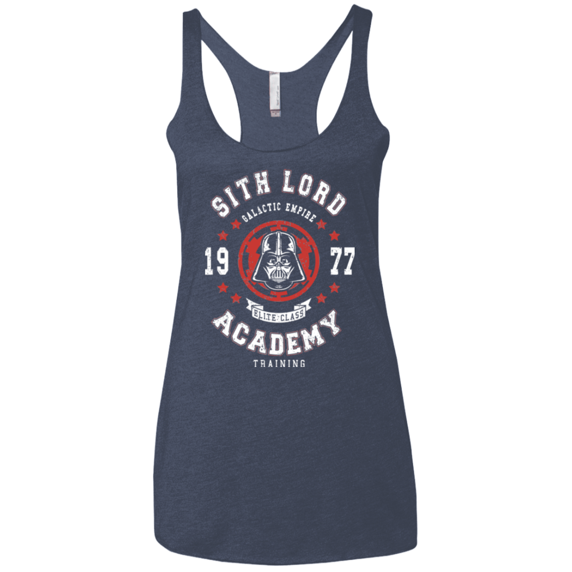 T-Shirts Vintage Navy / X-Small Sith Lord Academy 77 Women's Triblend Racerback Tank