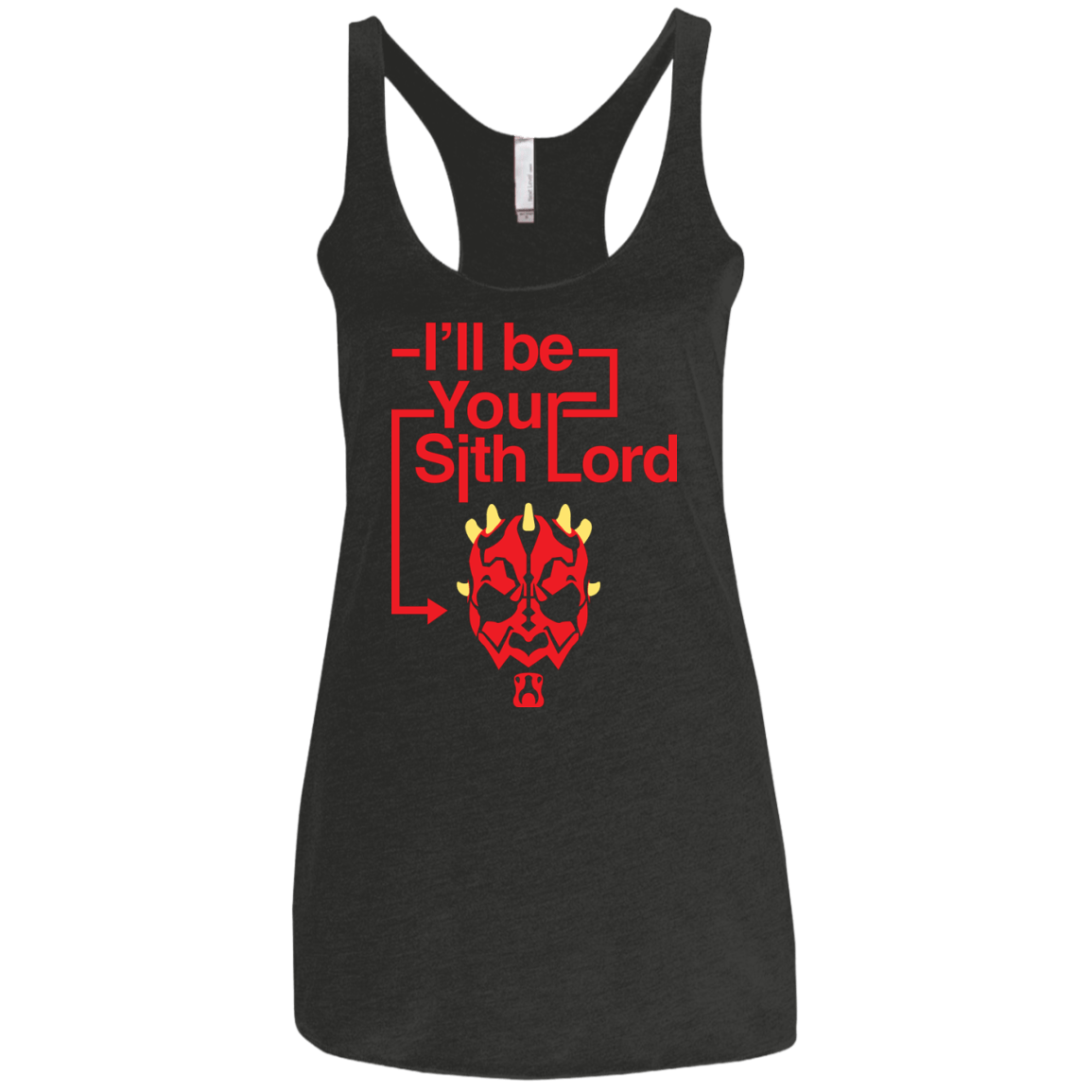 T-Shirts Vintage Black / X-Small Sith Lord Darth Maul Women's Triblend Racerback Tank