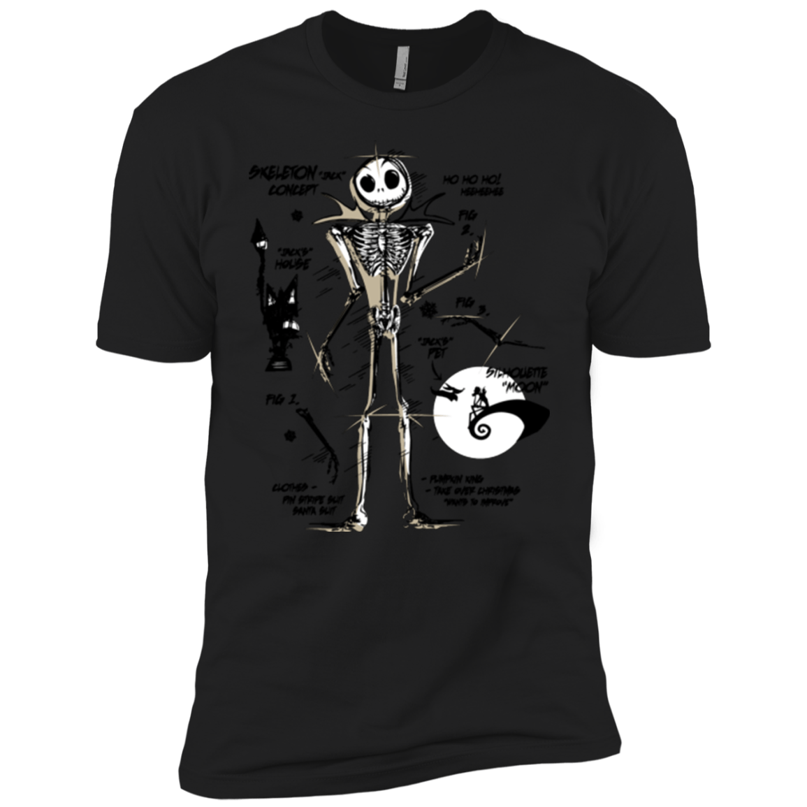 T-Shirts Black / YXS Skeleton Concept Boys Premium T-Shirt