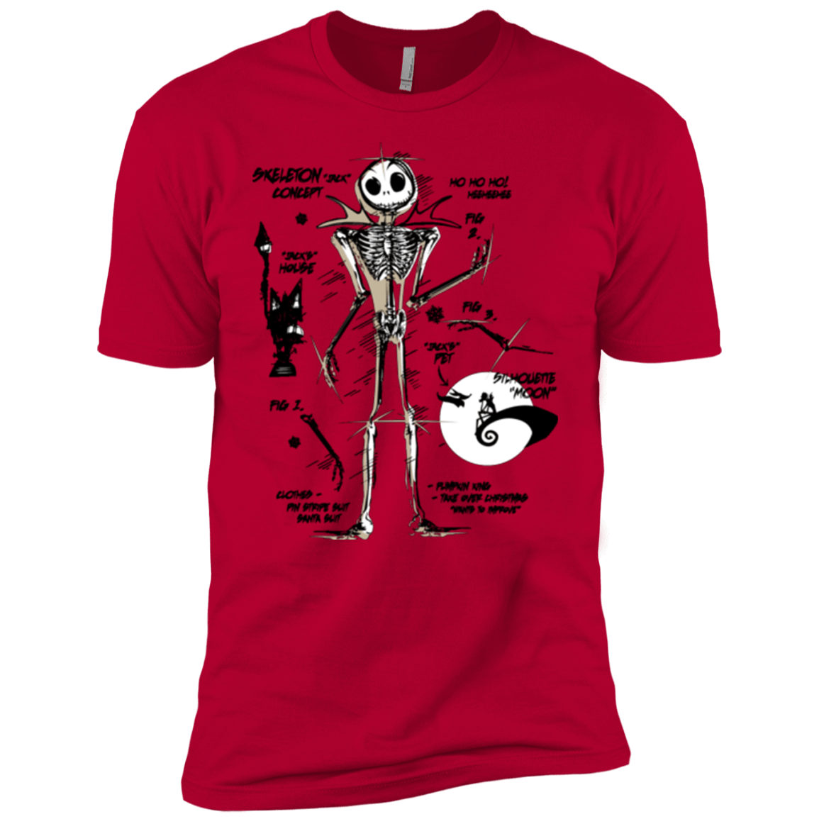 T-Shirts Red / YXS Skeleton Concept Boys Premium T-Shirt