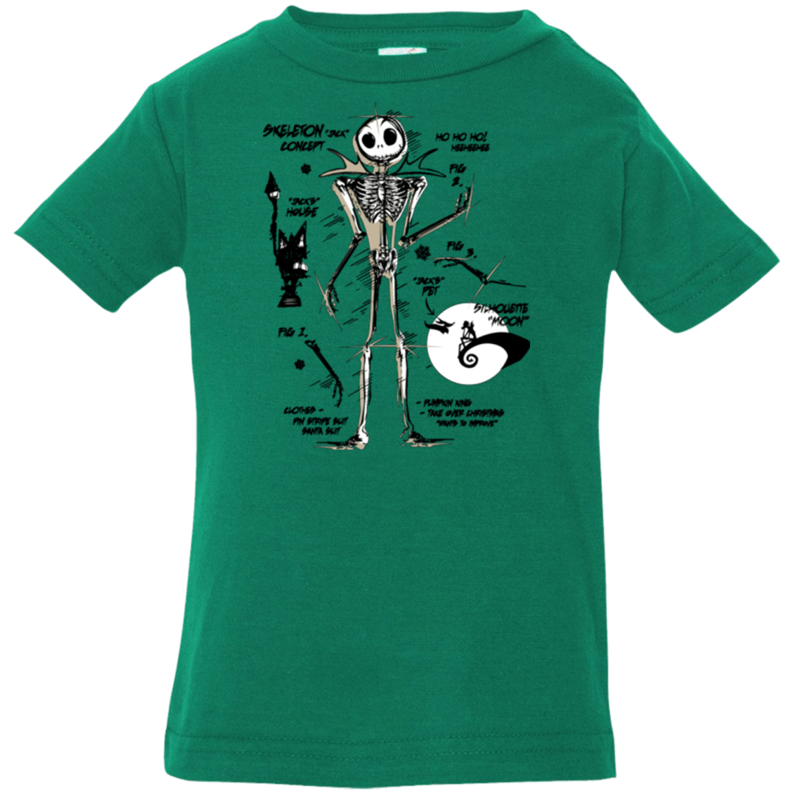 T-Shirts Kelly / 6 Months Skeleton Concept Infant Premium T-Shirt