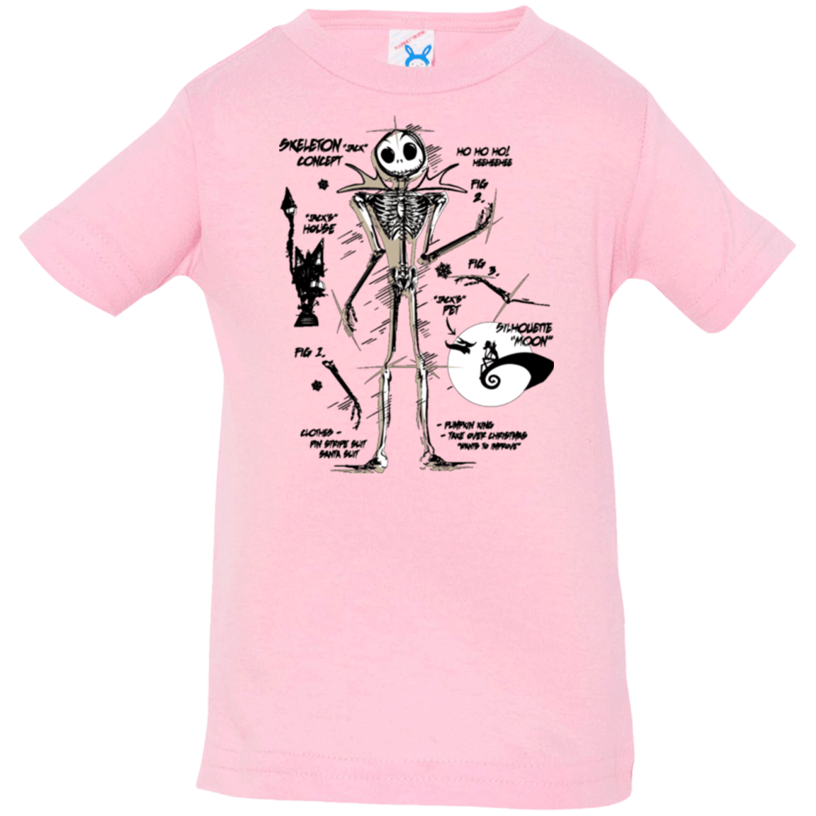 T-Shirts Pink / 6 Months Skeleton Concept Infant Premium T-Shirt