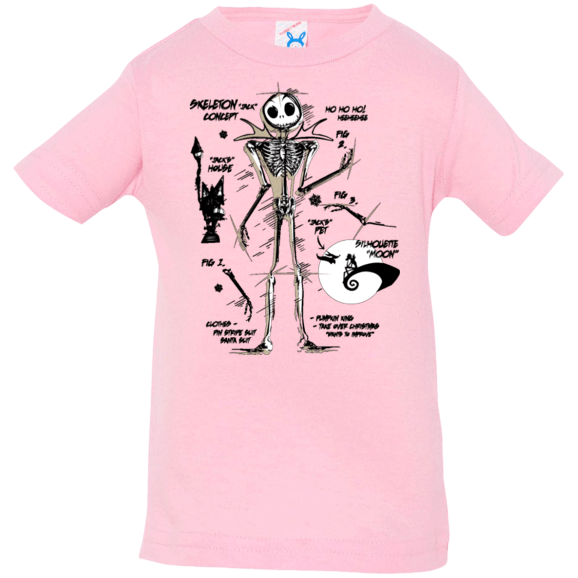 T-Shirts Pink / 6 Months Skeleton Concept Infant Premium T-Shirt