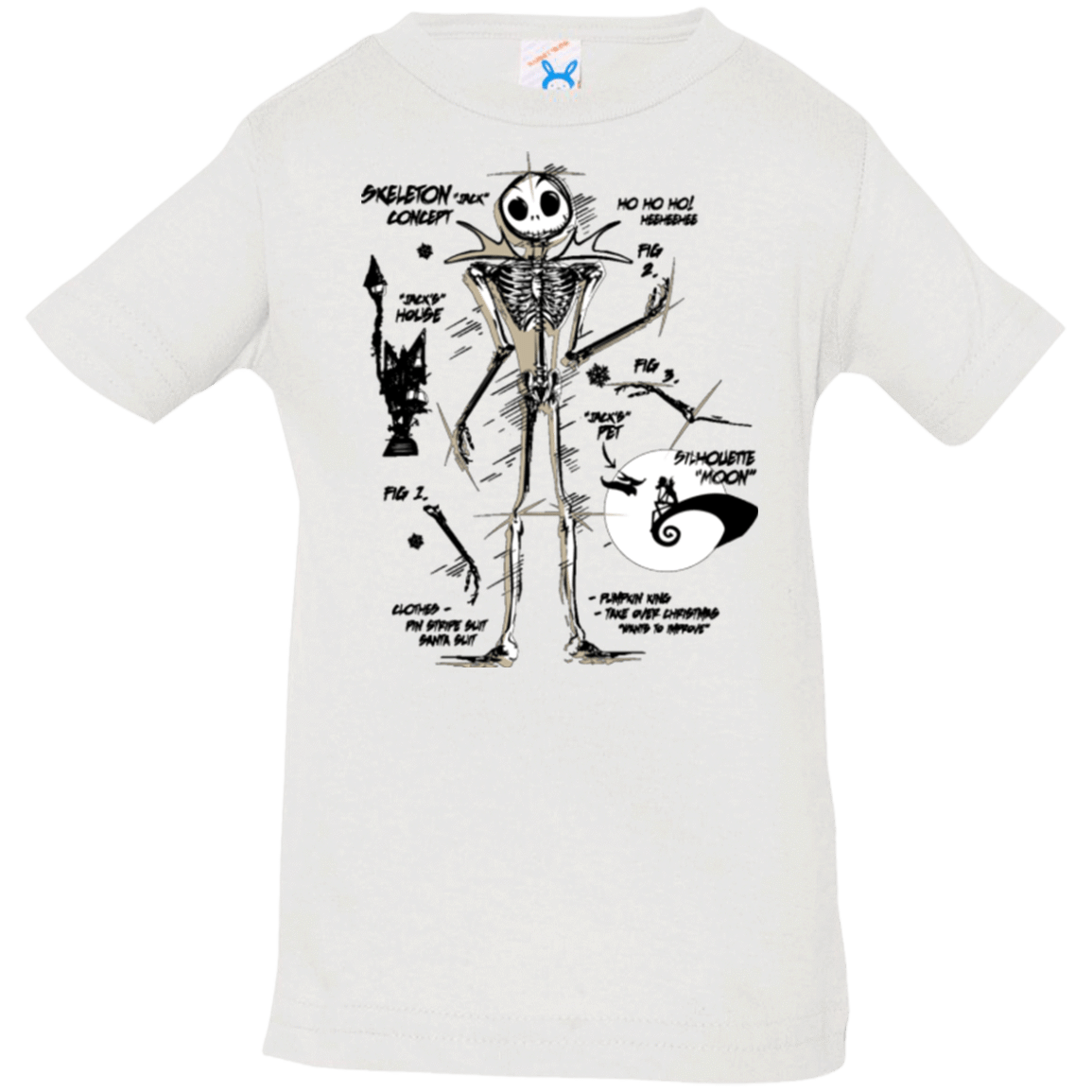 T-Shirts White / 6 Months Skeleton Concept Infant Premium T-Shirt