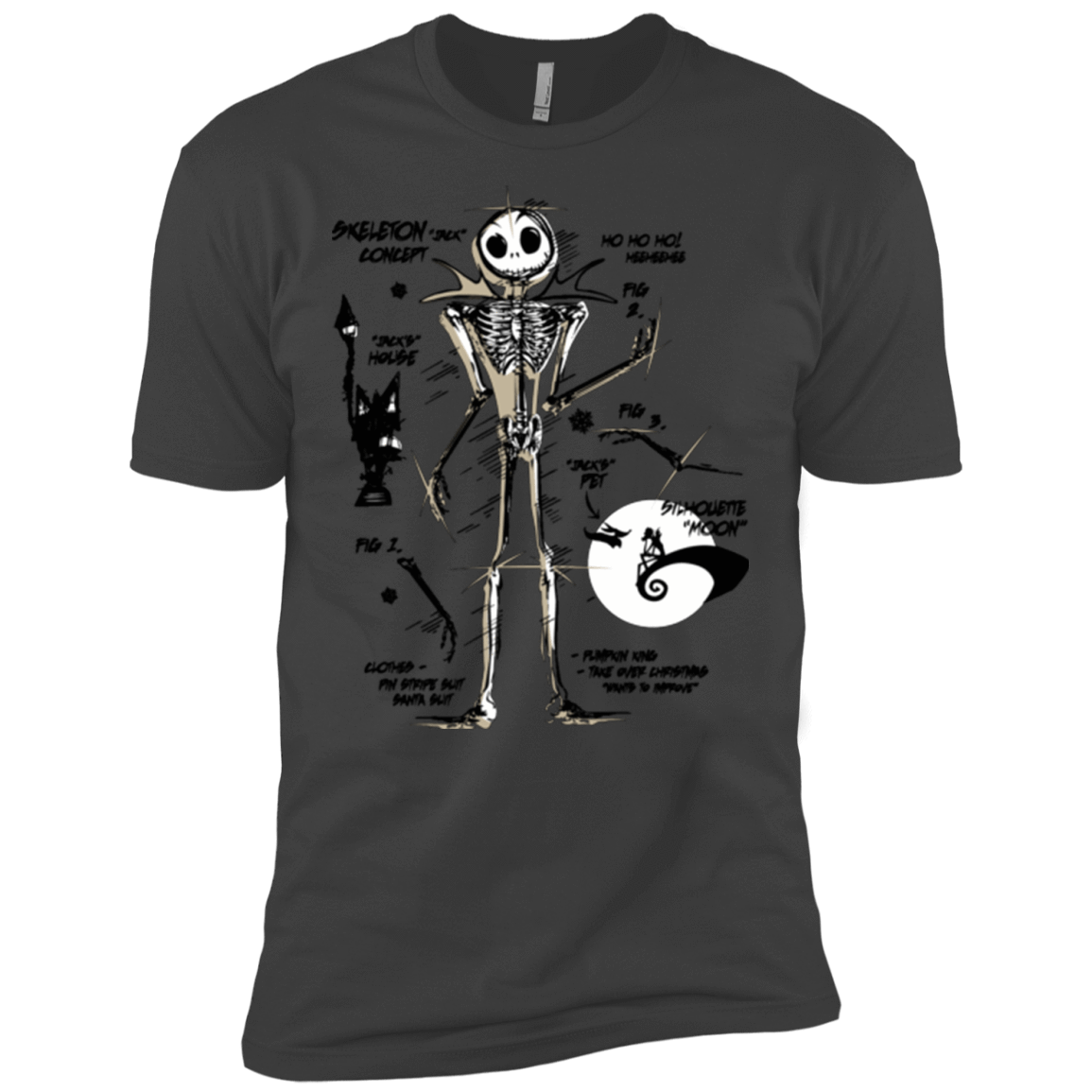 T-Shirts Heavy Metal / X-Small Skeleton Concept Men's Premium T-Shirt