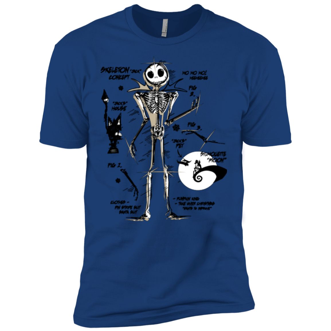 T-Shirts Royal / X-Small Skeleton Concept Men's Premium T-Shirt